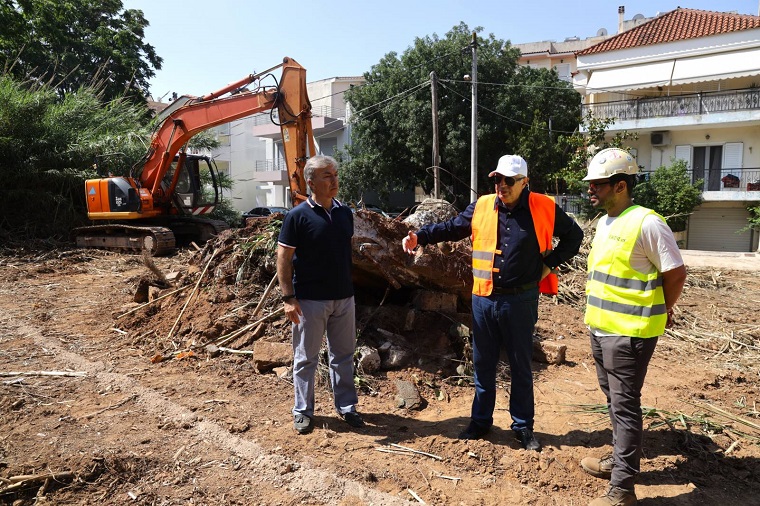 Μαρούσι : Αυτοψίες του Δημάρχου Αμαρουσίου σε έργα και σε σημεία της οριογραμμής του Ρέματος Σαπφούς