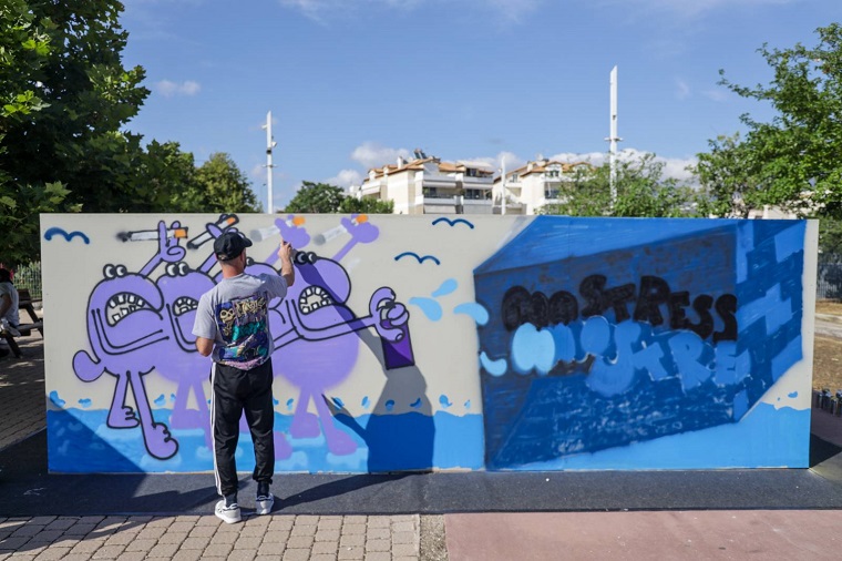 Μαρούσι:  Με τις νέες και τους νέους στο 2o Φεστιβάλ Γκράφιτι του Δήμου Αμαρουσίου, ο Δήμαρχος