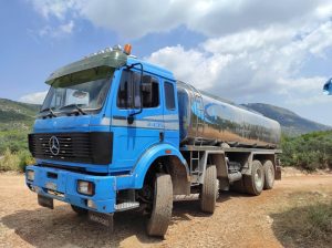 ΣΠΑΥ: Νέα πλήρωση στις δεξαμενές ελικοπτέρων του Υμηττού - 100.000 νέα λίτρα νερού στις δίδυμες μεταλλικές δεξαμενές στο Σέσι Κρωπίας