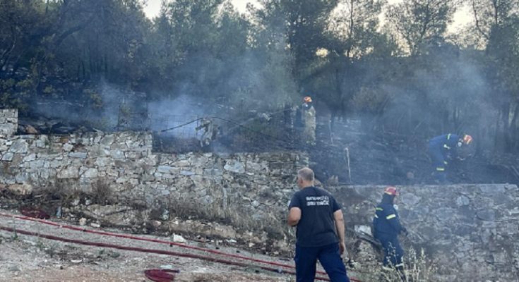 Κηφισιά: Έσβησε η φωτιά σε δασική έκταση, στο τέρμα της οδού Στρατηγού Μακρυγιάννη στην Πολιτεία