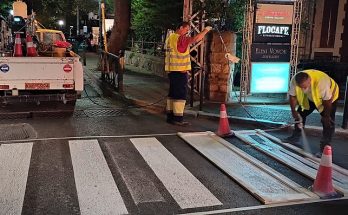 Κηφισιά: Νυχτερινές διαγραμμίσεις στο παραδοσιακό κέντρο
