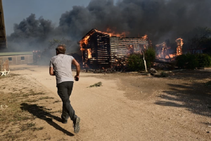 Πεντέλη : Πάνω από 80 άλογα έσωσε από τις φλόγες προχθές στην Ανάβυσσο ο Γιώργος Μαγγίνας