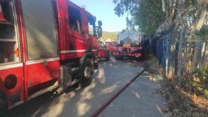 Κηφισιά: Έσβησε η φωτιά στον περίβολο του εγκαταλελειμμένου  ξενοδοχείου Grand Chalet  στον Κοκκιναρά