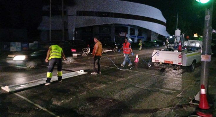 Κηφισιά: Συνεχίζονται  οι εργασίες διαγραμμίσεων στο παραδοσιακό κέντρο του Δήμου