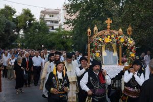 Μαρούσι: Στον πανηγυρικό εσπερινό και στην περιφορά της Ιερής Εικόνας του Κοσμά του Αιτωλού εκπροσωπήθηκε η Διοίκηση του Δήμου