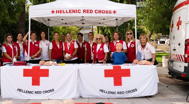 Ερυθρός Σταυρός: Δράση στο Σύνταγμα για την Παγκόσμια Ημέρα Πρώτων Βοηθειών