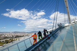 «Στέγαστρο Καλατράβα» Προβλήματα στατικότητας  - Κλείνει το ΟΑΚΑ και Ποδηλατοδρόμιο