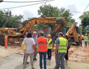 Μαρούσι: Αυτοψία του Δημάρχου Αμαρουσίου σε αντιπλημμυρικά έργα στο κέντρο της πόλης