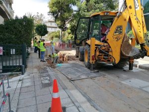 Μαρούσι: Αυτοψία του Δημάρχου Αμαρουσίου σε αντιπλημμυρικά έργα στην πόλη