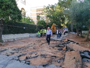 Μαρούσι Αυτοψίες του Δημάρχου Αμαρουσίου σε έργα αναπλάσεων και αντιπλημμυρικής θωράκισης στην πόλη