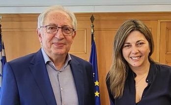 Μαρούσι : Συνάντηση του Δημάρχου Αμαρουσίου με την Υπουργό Κοινωνικής Συνοχής και Οικογένειας Σ. Ζαχαράκη