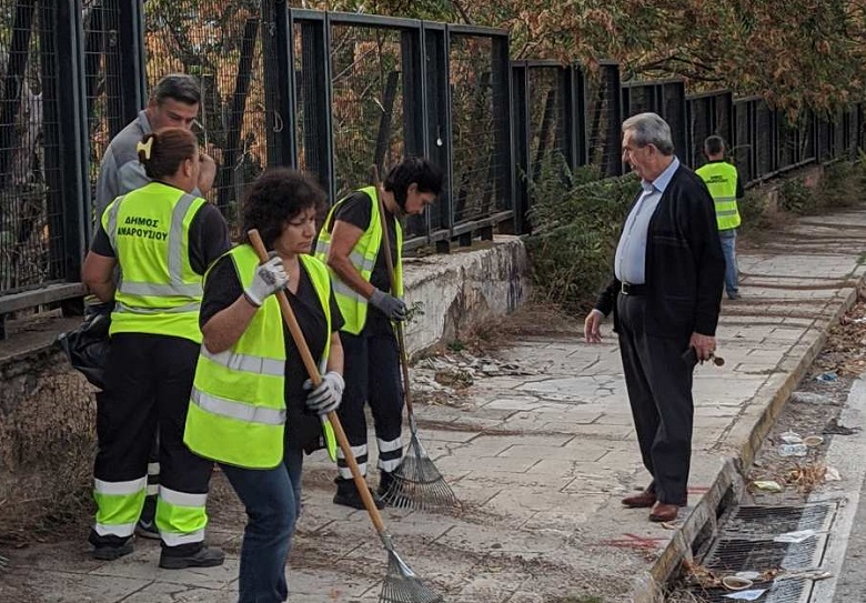 Μαρούσι: Καλλωπισμός της περίφραξης του Δάσους Συγγρού επί της Λ. Κηφισίας