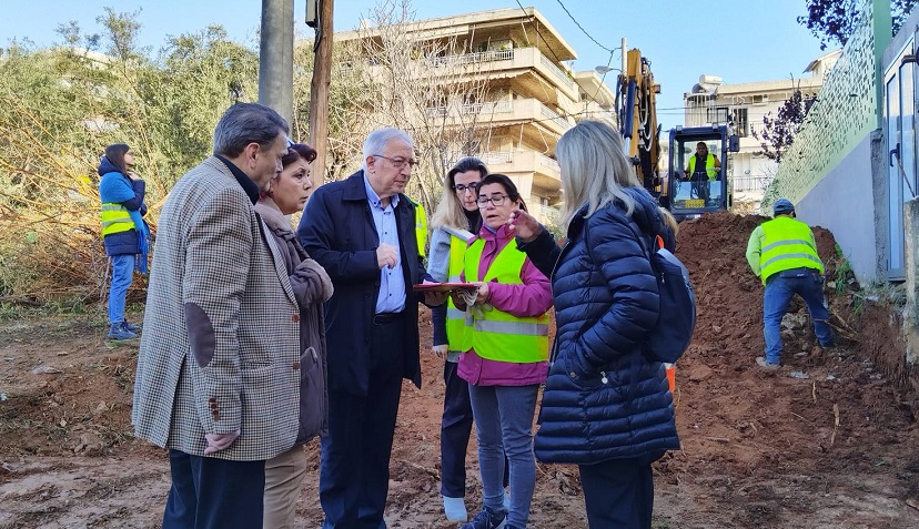 Μαρούσι: Αυτοψία του Δημάρχου Αμαρουσίου στη διάνοιξη της οδού Λάρνακος