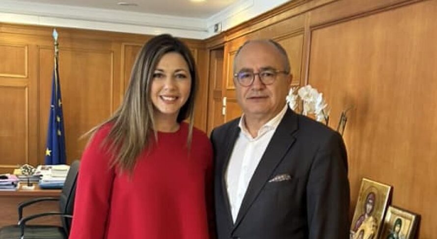 Ηράκλειο Αττικής: Ο  Δήμαρχος συναντήθηκε με την υπουργό Κοινωνικής Συνοχής και Οικογένειας, Σοφία Ζαχαράκη