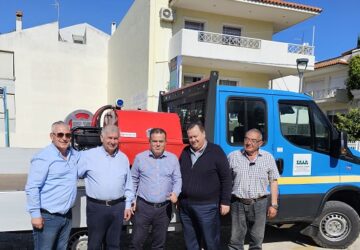 ΣΠΑΠ: Ο Σύνδεσμος  παρέδωσε ένα σύγχρονο Ανατρεπόμενο Φορτηγό με Πυροσβεστική Υπερκατασκευή στον Δήμο Παλλήνης
