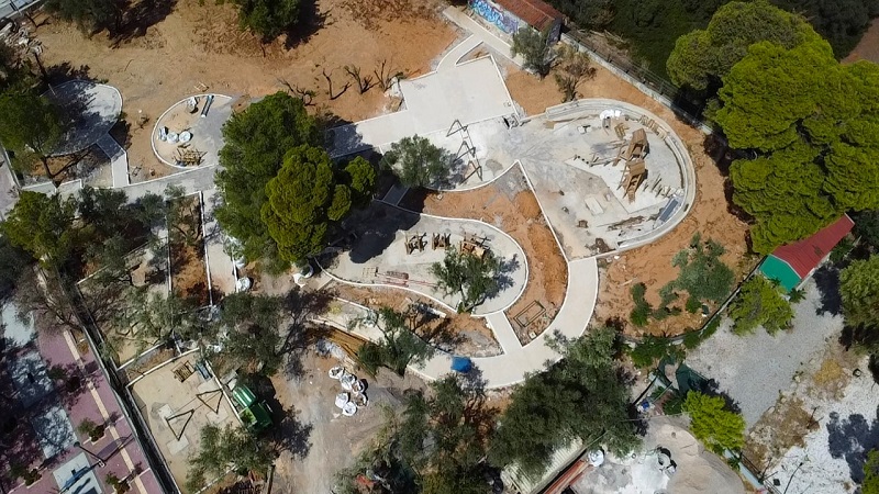 Μαρούσι : Ταχύτατη η πρόοδος στο έργο κατασκευής της πρότυπης Παιδικής Χαράς του Αμαλιείου