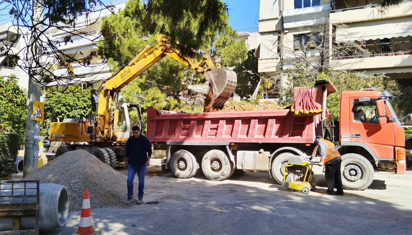 Μαρούσι: «Αγία Φιλοθέης Αμαρουσίου» Συνεχίζεται το σημαντικό έργο ενίσχυσης της αντιπλημμυρικής προστασίας της περιοχής