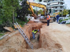 Μαρούσι: «Αγία Φιλοθέης Αμαρουσίου» Συνεχίζεται το σημαντικό έργο ενίσχυσης της αντιπλημμυρικής προστασίας της περιοχής
