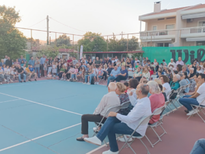Πριν τις βραβεύσεις πραγματοποιήθηκε αγώνας  επίδειξης με τη συμμετοχή των διακεκριμένων αθλητών και μελών της Εθνικής Ομάδας Τένις με αμαξίδιο,