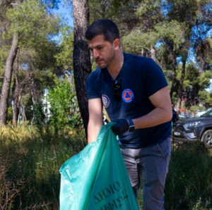 Στη διάρκεια της δράσης συγκεντρώθηκε σημαντική ποσότητα απορριμμάτων (πλαστικά, μεταλλικά αντικείμενα, γυαλί κ.α.),