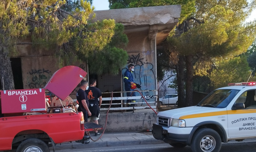 Βριλήσσια: Πυρκαγιά σε εγκαταλελειμμένο σπίτι στη συμβολή Αναπαύσεως και Αγράφων