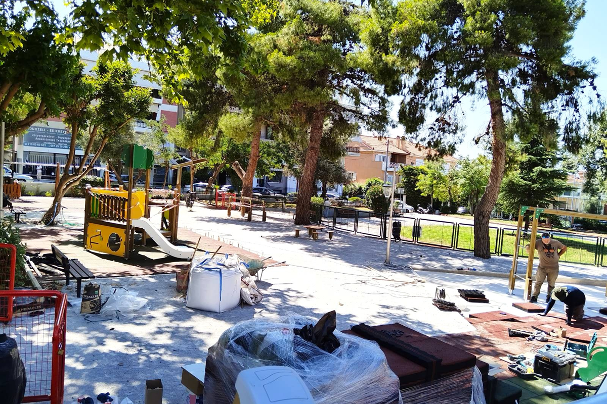 Μαρούσι: Συνεχίζονται οι εργασίες ολικής ανακατασκευής της Παιδικής Χαράς επί της οδού Δωδεκανήσου