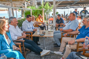 Τον Περιφερειάρχη Νίκο Χαρδαλιά στην επίσκεψή συνόδευε η αντιπεριφερειάρχης Βασιλική Καβαλλάρη.