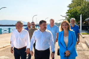 Τον Περιφερειάρχη Νίκο Χαρδαλιά στην επίσκεψή συνόδευε η αντιπεριφερειάρχης Βασιλική Καβαλλάρη.