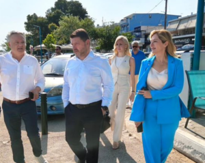 Τον Περιφερειάρχη Νίκο Χαρδαλιά στην επίσκεψή συνόδευε η αντιπεριφερειάρχης Βασιλική Καβαλλάρη.