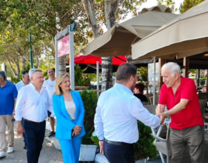 Τον Περιφερειάρχη Νίκο Χαρδαλιά στην επίσκεψή συνόδευε η αντιπεριφερειάρχης Βασιλική Καβαλλάρη.