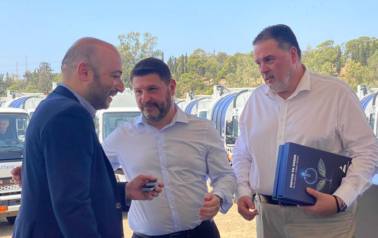 Λυκόβρυση Πεύκη: Παραλαβή νέων ηλεκτρικών απορριμματοφόρων