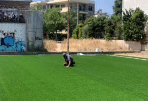 Λυκόβρυση Πεύκη: Εργασίες μετατόπισης μετρητικού στεγανού για την κατασκευή νέου γηπέδου 5X5 στην οδό Βορείου Ηπείρου