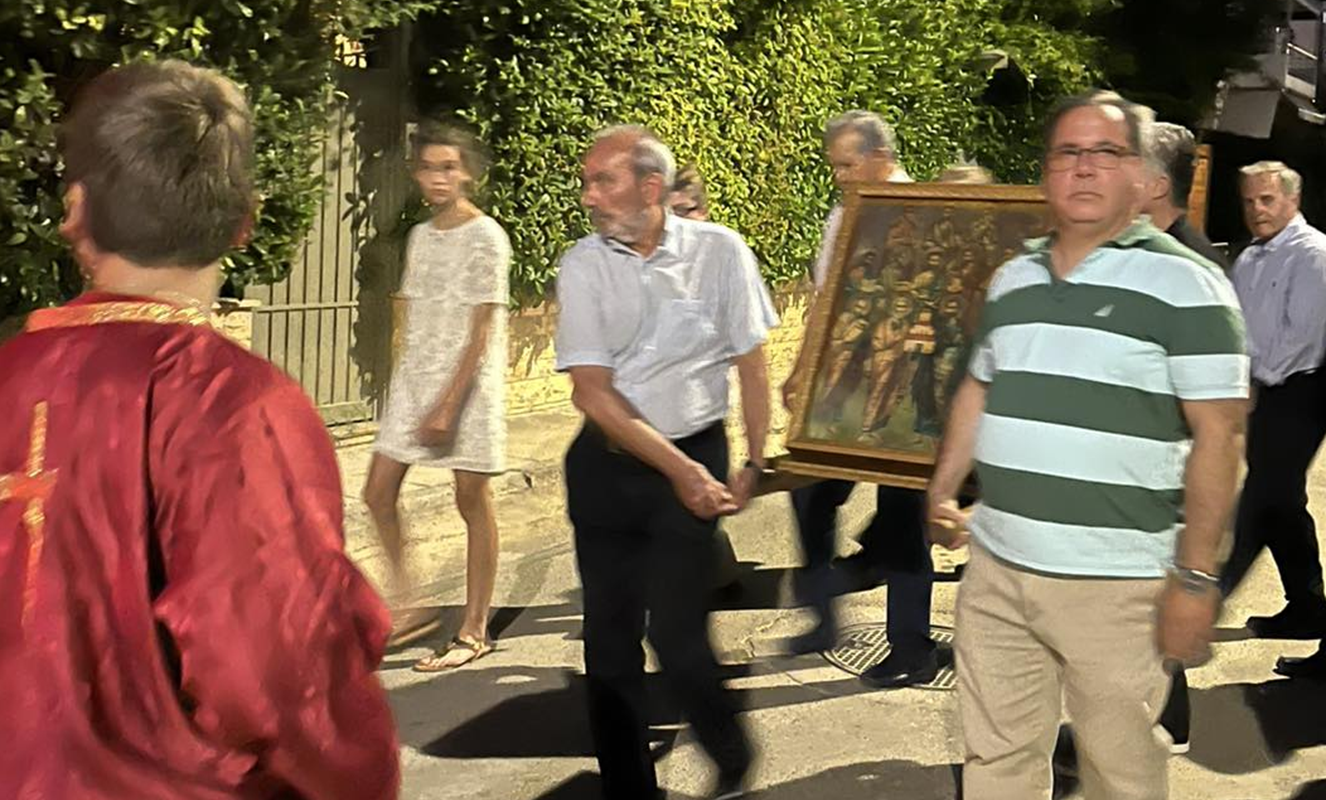 Την εικόνα συνόδευε η Φιλαρμονική του Δήμου Βριλησσίων