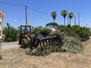 Μαραθώνας:  Εντατικές αποκομιδές κλαδιών 30 Ιουνίου, 1, 2 και 4 /7 από την Υπηρεσία Καθαριότητας