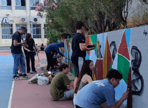 Μαρούσι: Εντυπωσιακές τοιχογραφίες «Graffitι» σε σχολεία του Δήμου
