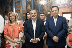 Παλλήνη: Με λαμπρότητα ο πανηγυρικός Εσπερινός και η Λιτανεία της Εικόνας της Οσίας Ανθούσης στην Ανθούσα
