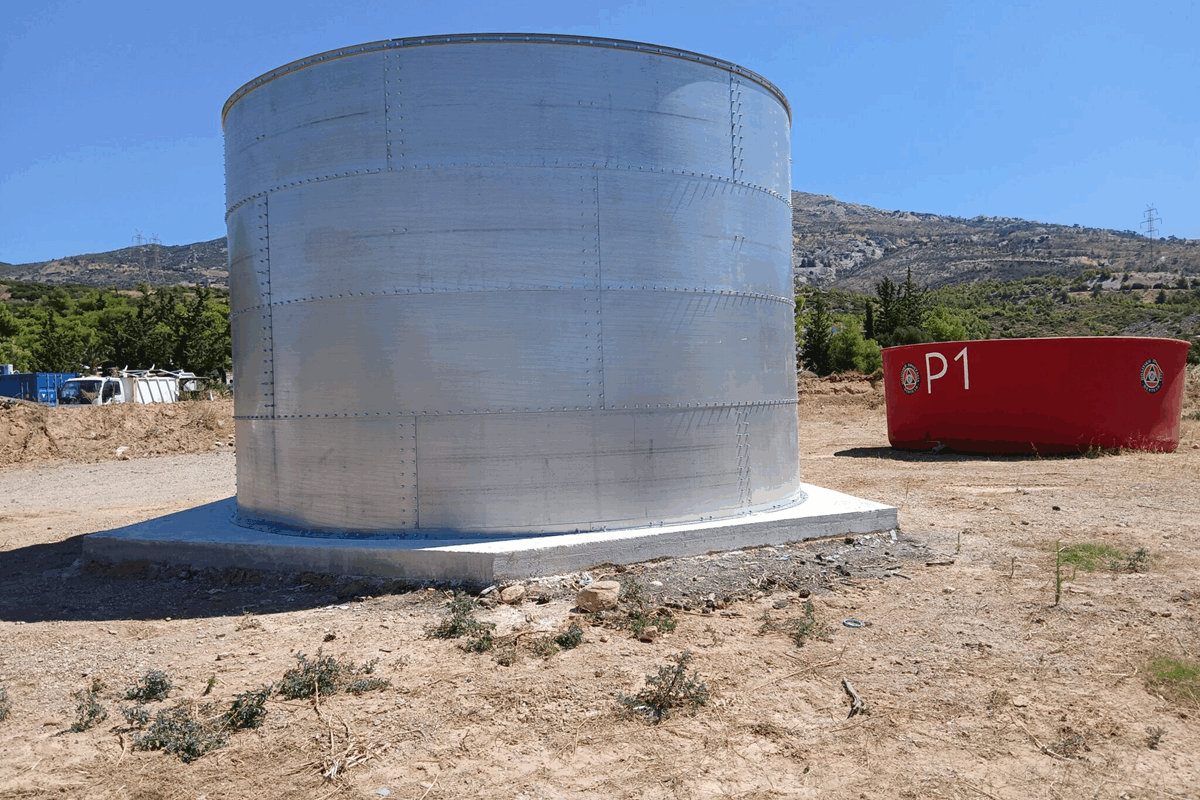 Πεντέλη: Ενίσχυση της Πυροπροστασίας με νέα υδατοδεξαμενή 100.000 lt έξω από το Κοιμητήριο Μελισσίων