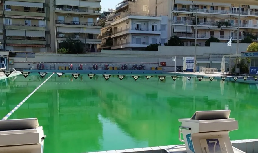 Ζωγράφου: Το νερό έγινε πράσινο στο Ιλίσιο Κολυμβητήριο του Δήμου