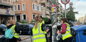 Δράση καθαρισμού από την υπηρεσία καθαριότητας του Δήμου κατά μήκος της Λεωφόρου Υμηττού