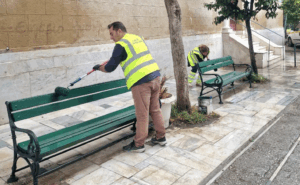 Διεύθυνση Καθαριότητας και Ανακύκλωσης Δήμου Αθηναίων - Νέα δράση στον πεζόδρομο της Επταχάλκου, στο Θησείο (3η Δημοτική Κοινότητα).