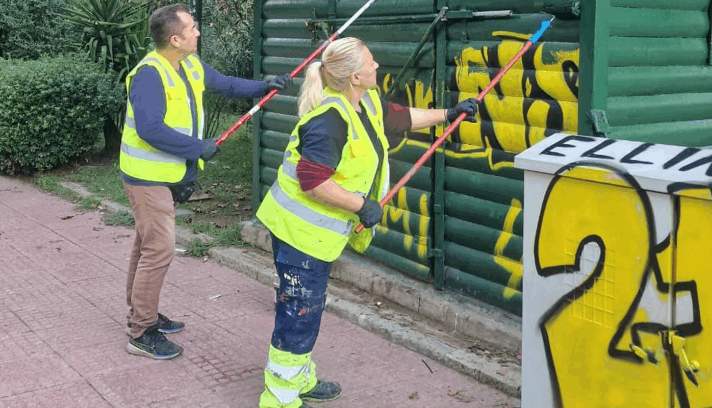 Αθηνά: «Διεύθυνση Καθαριότητας και Ανακύκλωσης Δήμου Αθηναίων» Δράση καθαριότητας στην πλατεία Αργεντινής