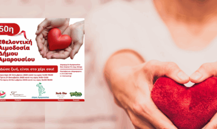 Επετειακό Τριήμερο Εθελοντικής Αιμοδοσίας στον Δήμο Αμαρουσίου
