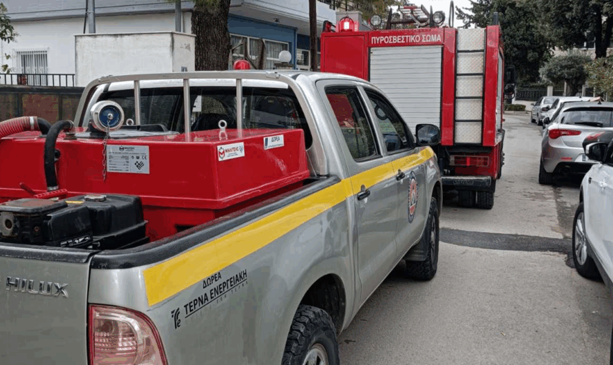 Πεντέλης: Πυρκαγιά από εργασίες με τροχό σε δεξαμενή πετρελαίου στα Μελίσσια