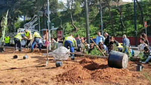 Νέα Φιλαδέλφεια  Νέα Χαλκηδόνα: «Δενδροφύτευση στην οδό Πίνδου» Και αυτή η δέσμευση έγινε πράξη