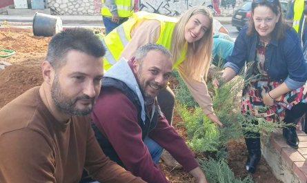 Νέα Φιλαδέλφεια  Νέα Χαλκηδόνα: «Δενδροφύτευση στην οδό Πίνδου» Και αυτή η δέσμευση έγινε πράξη
