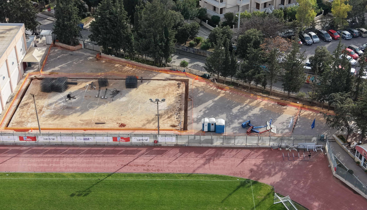Συνεχίζεται η αναβάθμιση των αθλητικών χώρων του Δήμου με τα έργα στο «Μπαλόνι» του Ζηρίνειου