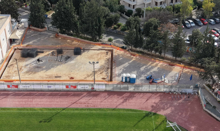 Συνεχίζεται η αναβάθμιση των αθλητικών χώρων του Δήμου με τα έργα στο «Μπαλόνι» του Ζηρίνειου