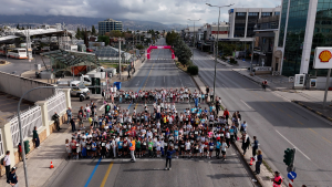 Χαλάνδρι:  Εντυπωσιακή η συμμετοχή των μαθητών του Χαλανδρίου στον αγώνα δρόμου επί της Μαραθώνιας Διαδρομής