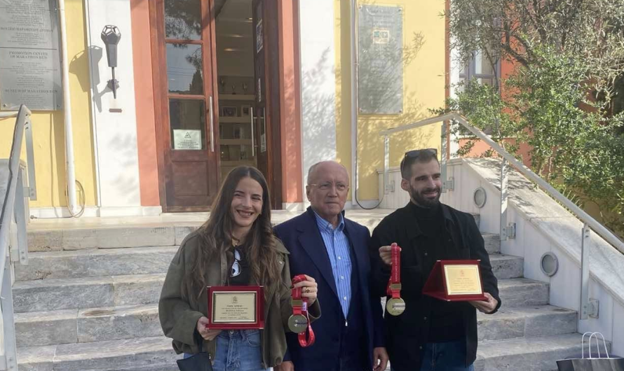 Μαραθώνας: «Μουσείο Μαραθωνίου Δρόμου» Ο Δήμαρχος υποδέχθηκε τον νικητή και την νικήτρια του 42ου Αυθεντικού Μαραθωνίου