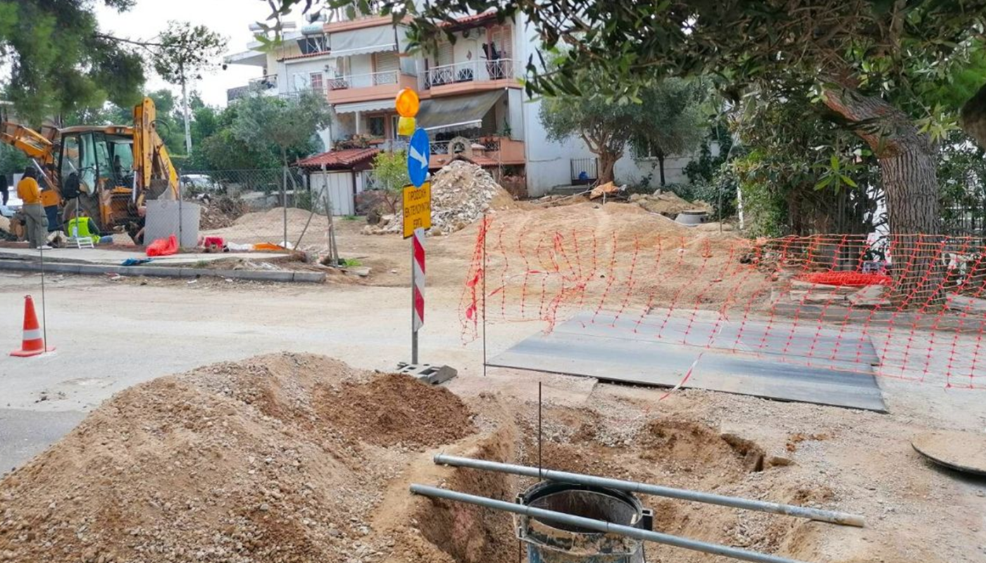 Το έργο «Επεκτάσεις και αποκαταστάσεις υφιστάμενων αγωγών ακάθαρτων και ομβρίων» στην Πολεοδομική Ενότητα Α.Σ.ΠΑΙ.Τ.Ε. (επί της οδού Δανάης)